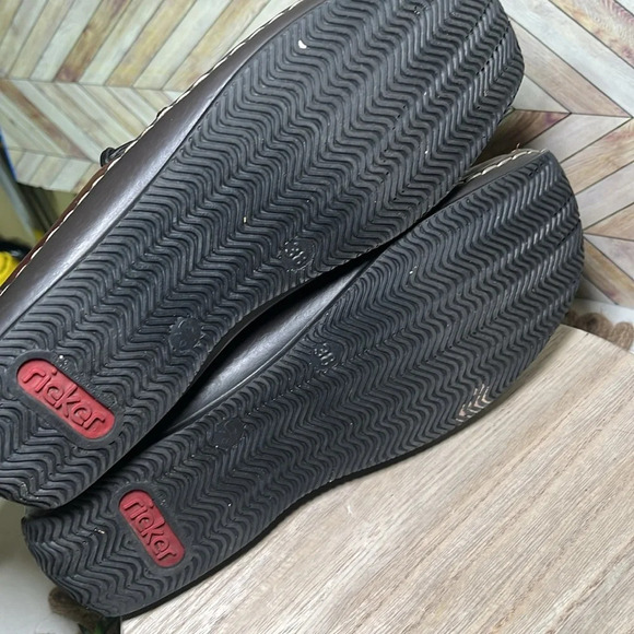 Rieker Antistress‎ Celia Leather Slip On Loafers Brown - Picture 4 of 9